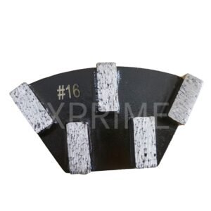 5 Segments Trapezoid Metal Bond Diamond Grinding Plate For Hard Concrete Model-XP5SGP
