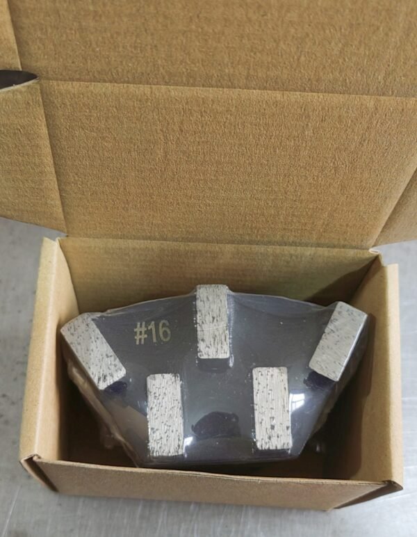 5 Segments Trapezoid Metal Bond Diamond Grinding Plate For Hard Concrete Model-XP5SGP