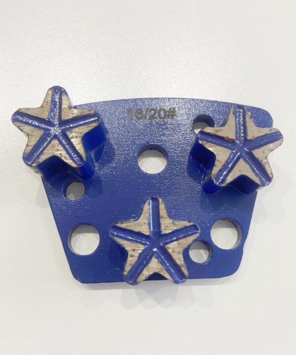 3 Pentagram Segments Fan-Shape Grinding Plate Model-XPFG03