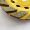 Double Teeth Concrete Floor Diamond Grinding Cup Wheel Concrete, Cement, Marble, Rock, Granite