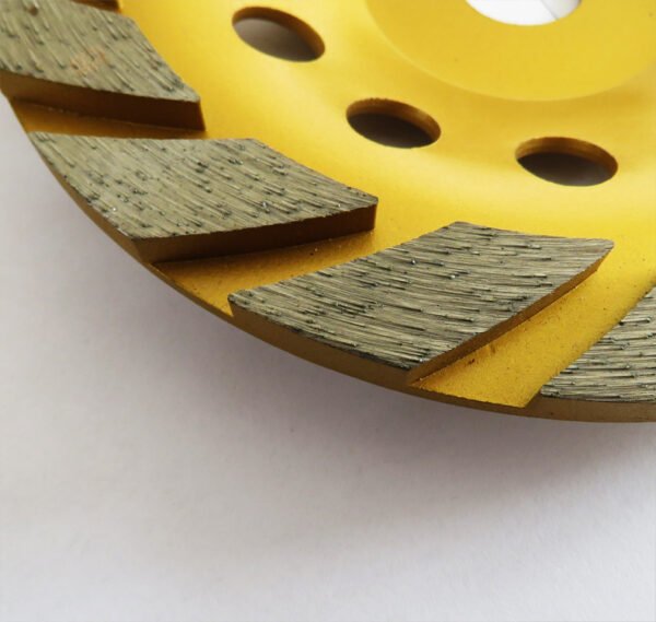 Double Teeth Concrete Floor Diamond Grinding Cup Wheel Concrete, Cement, Marble, Rock, Granite