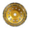 Double Teeth Concrete Floor Diamond Grinding Cup Wheel Concrete, Cement, Marble, Rock, Granite