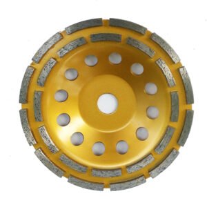 Double Teeth Concrete Floor Diamond Grinding Cup Wheel Concrete, Cement, Marble, Rock, Granite