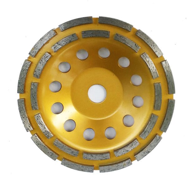 Double Teeth Concrete Floor Diamond Grinding Cup Wheel Concrete, Cement, Marble, Rock, Granite