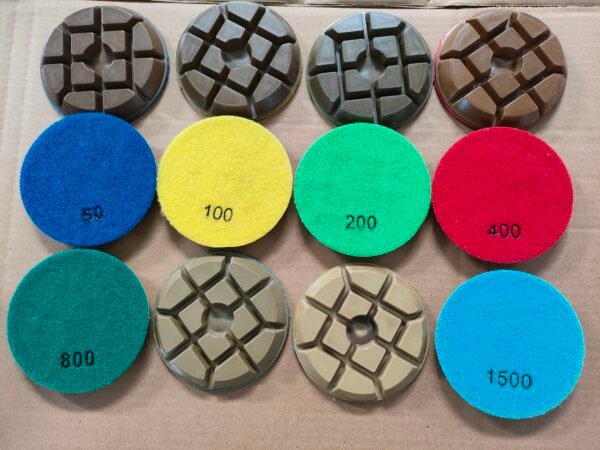 Diamond 100 mm 4 Inch Diamond Floor Polishing Pads Dry Use for Concrete Floor