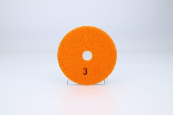 4inch 3 steps wet polishing pad marble granite