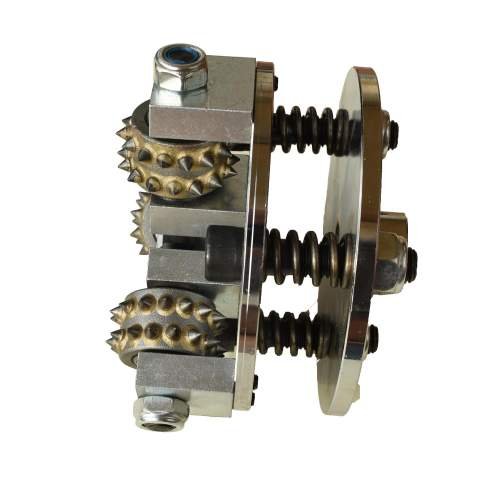 Diamond bush hammer tool for concrete and stone floor, stone and concrete planer for handheld polisher