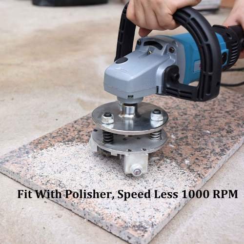 Diamond bush hammer tool for concrete and stone floor, stone and concrete planer for handheld polisher
