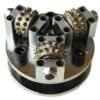 Diamond bush hammer tool for concrete and stone floor, stone and concrete planer for handheld polisher