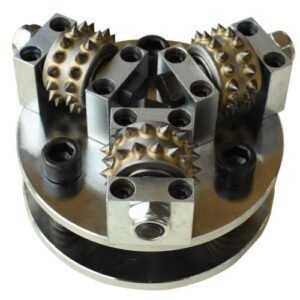 Diamond bush hammer tool for concrete and stone floor, stone and concrete planer for handheld polisher