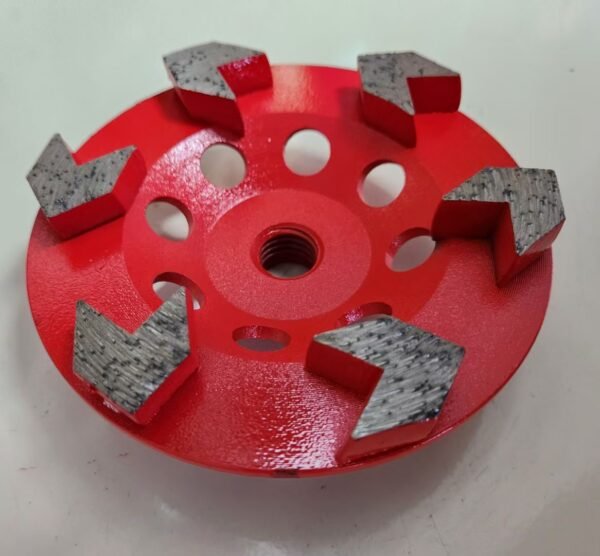 5 Inch 125mm 7 Segments Concrete Floor Diamond Grinding Cup Wheel