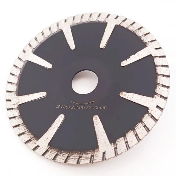 XPRIME DIAMOND CONCAVE CURVED CONTINUOUS T-SEGMENTS SAW BLADE FOR GRANITE CUTTING