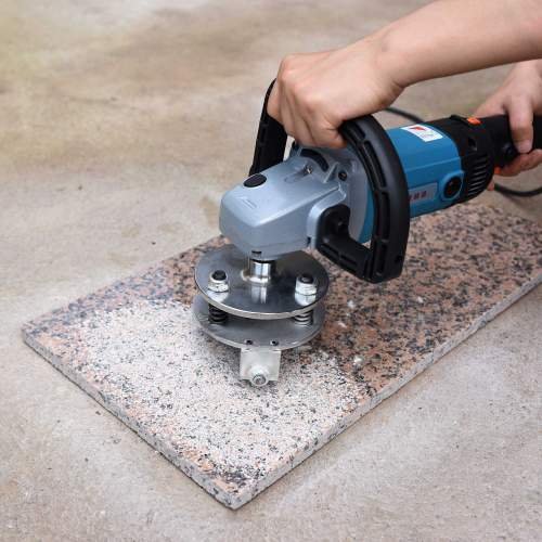 Diamond bush hammer tool for concrete and stone floor, stone and concrete planer for handheld polisher