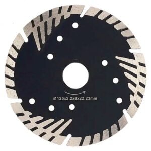 XPRIME DIAMOND DISCONTINUOUS TRIANGLE TEETH TURBO SAW BLADE FOR GRANITE & CONCRETE CUTTING