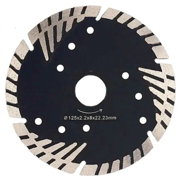 XPRIME DIAMOND DISCONTINUOUS TRIANGLE TEETH TURBO SAW BLADE FOR GRANITE & CONCRETE CUTTING