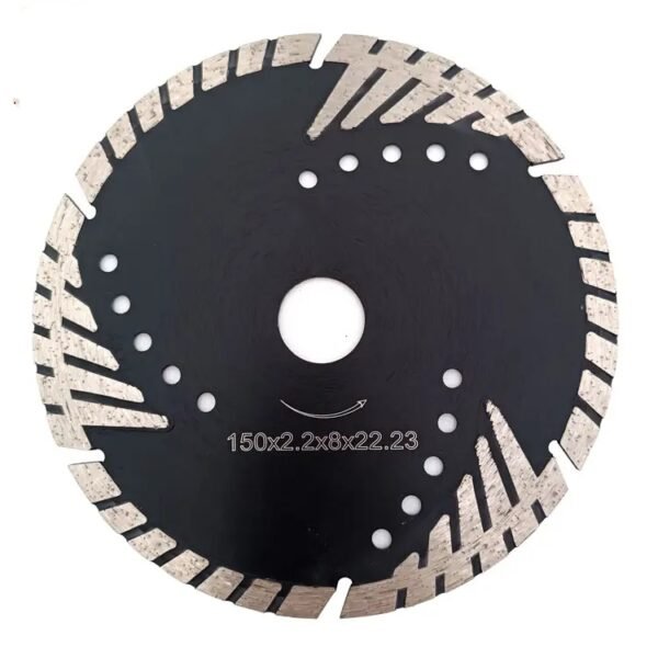 XPRIME DIAMOND DISCONTINUOUS TRIANGLE TEETH TURBO SAW BLADE FOR GRANITE & CONCRETE CUTTING