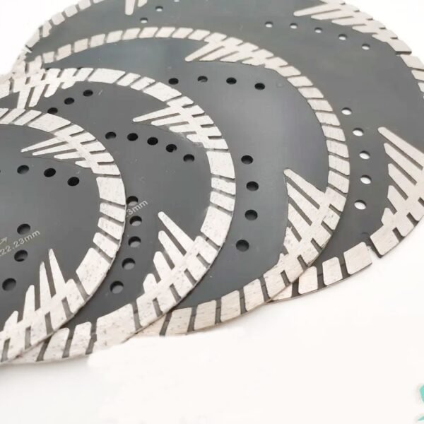 XPRIME DIAMOND DISCONTINUOUS TRIANGLE TEETH TURBO SAW BLADE FOR GRANITE & CONCRETE CUTTING