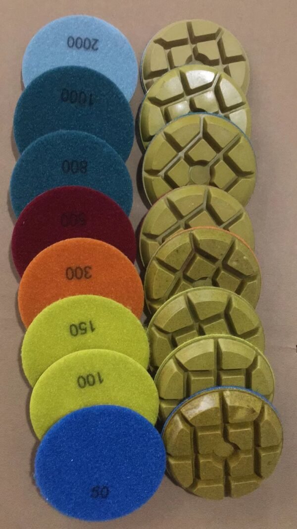 4 Inch Wet Floor Diamond Polishing Pads Granite