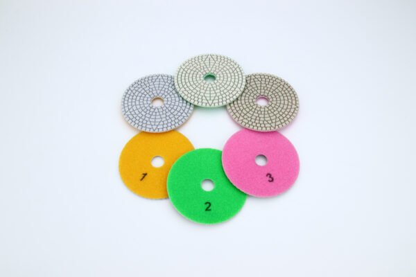 4inch xprime tools stone 3 steps wet polishing pad marble granite