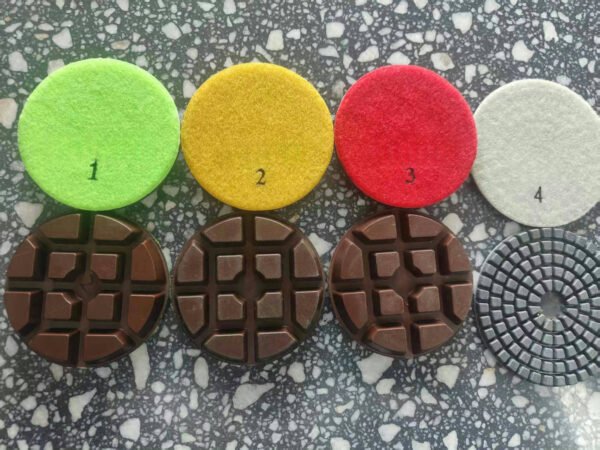 3.5inch concrete floor polishing pad high quality 4-steps floor pad