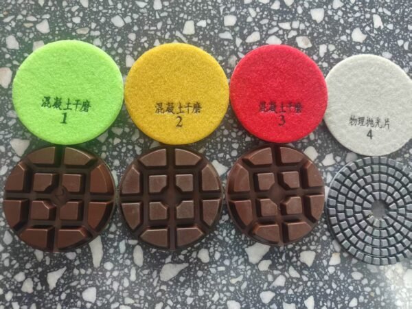 3.5inch concrete floor polishing pad high quality 4-steps floor pad